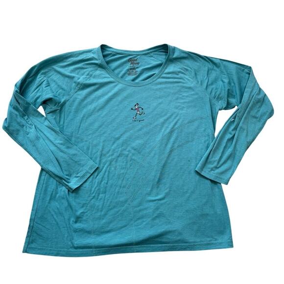 Life is Good, Sports workout long sleeve performance shirt, Runner, XXL - Picture 1 of 8